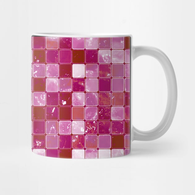 Lesbian Pride Glistening Square Tiles by VernenInk